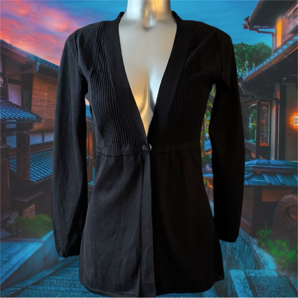 Free | Petite | Jones Wear Elegant Lightweight Black Cardigan